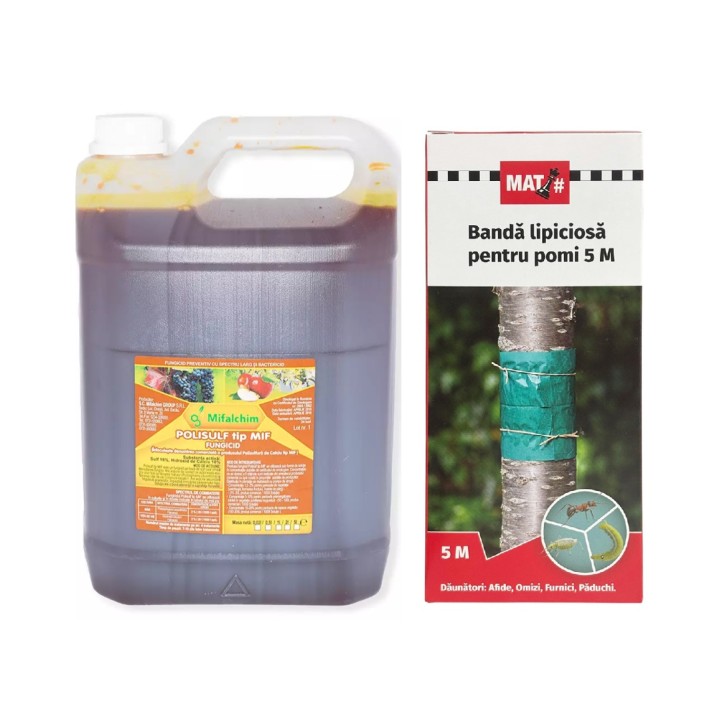 SMART-MIX 237 - POLISULF 5 L + Banda lipicioasa pomi MAT 14 cm x 5 m