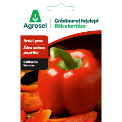 Seminte Ardei gras CALIFORNIA WONDER, Agrosel, Gradinarul intelept - cca 45 seminte