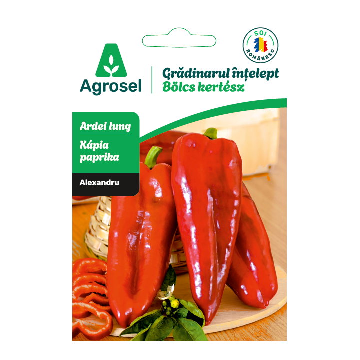 Seminte Ardei lung ALEXANDRU, Agrosel - cca 45 seminte