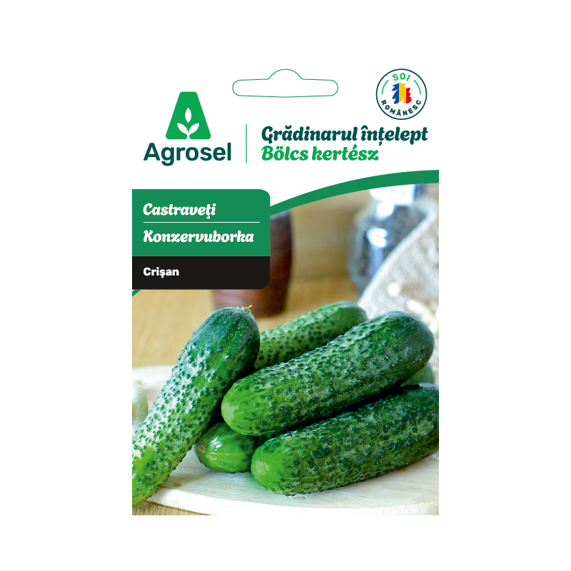 Seminte Castraveti CRISAN, Agrosel, Gradinarul intelept - 1,4 g