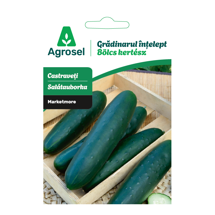 Seminte Castraveti MARKETMORE, Agrosel, Gradinarul intelept - 1,4 g
