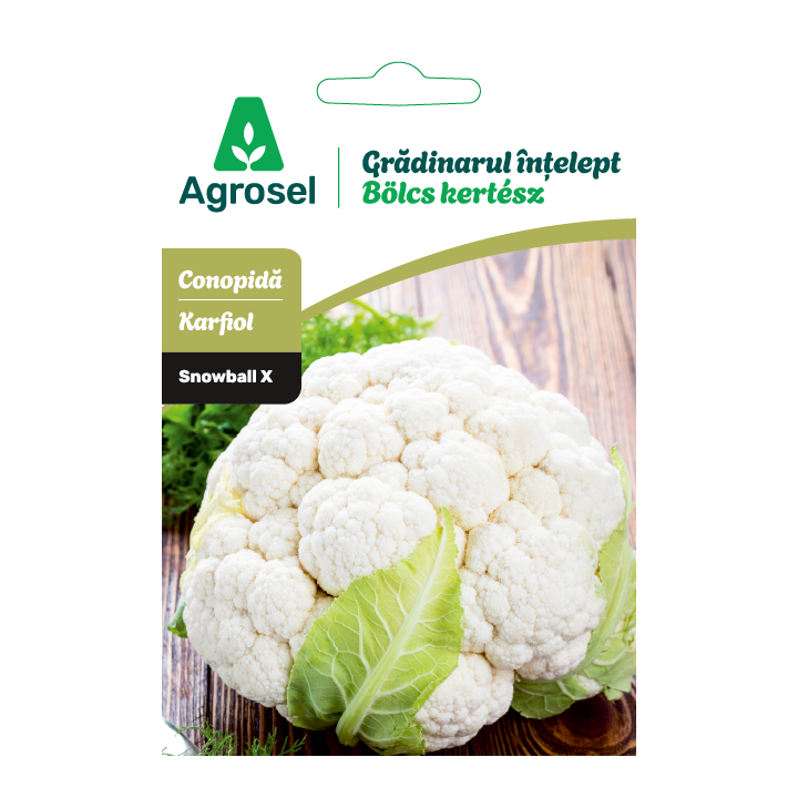 Seminte Conopida SNOWBALL X, Agrosel, Gradinarul intelept - 0,8 g
