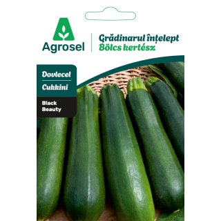Seminte Dovlecel BLACK BEAUTY, Agrosel, Gradinarul intelept - 3 g