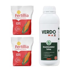 Pachet SMART-MIX 240 - Samanta porumb FUNDULEA OLT 2 saci (80 ari) + Biostimulator VERDOMAX 1 Litru (1 ha)