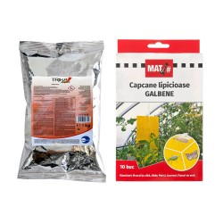 Pachet SMART-MIX 242 - Insecticid TRIKA EXPERT 1 kg + Capcane lipicioase galbene MAT (Set 10 buc)