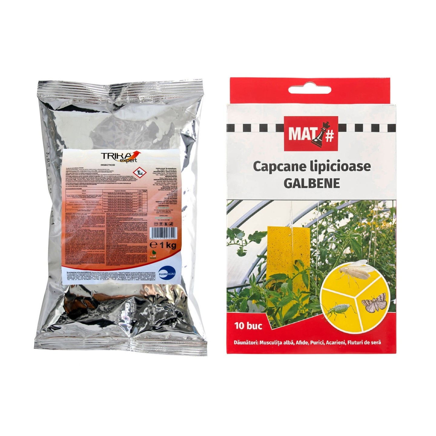 SMART-MIX 242 - TRIKA EXPERT 1 kg + Capcane lipicioase galbene MAT