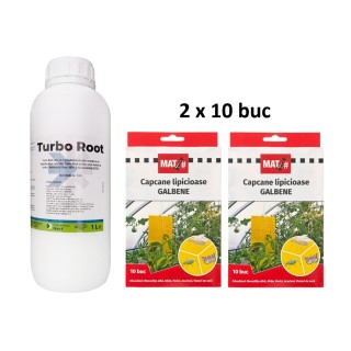 SMART-MIX 244 -TURBO ROOT, Vitana 1 L + Capcane Galbene MAT (2 Seturi a 10 buc)