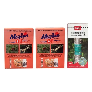 SMART-MIX 245 - MOSPILAN OIL 50 L apa (2 buc) + Banda lipicioasa pomi MAT - 14 cm x 5 m