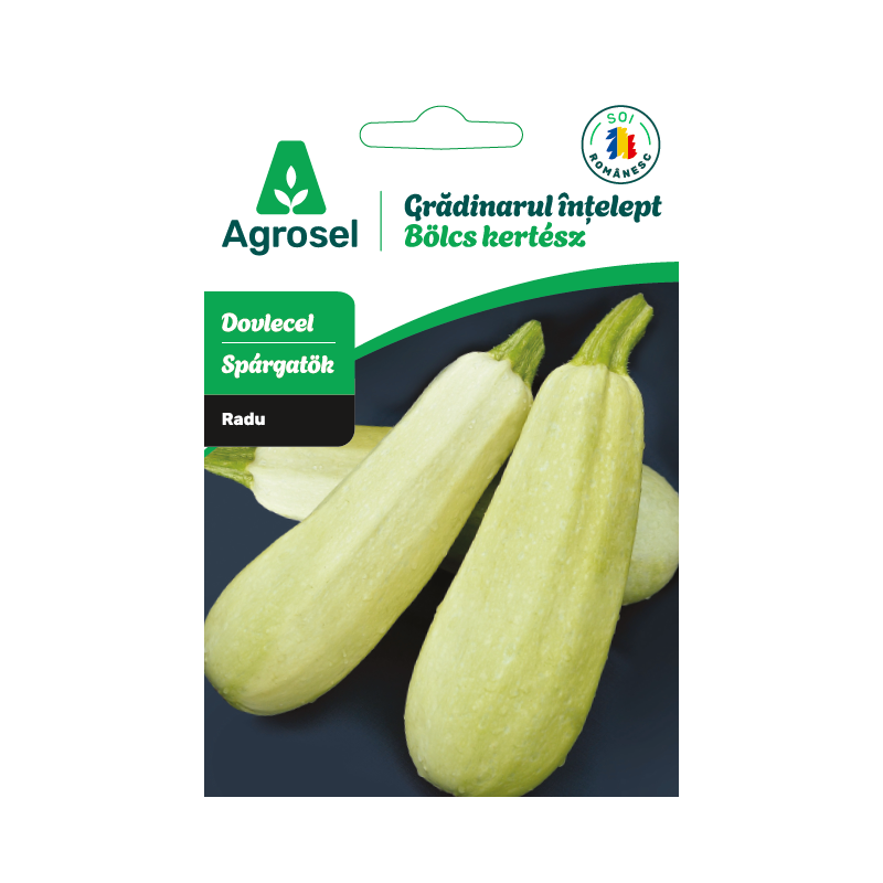 Seminte Dovlecel RADU, Agrosel, Gradinarul intelept - 3,5 g