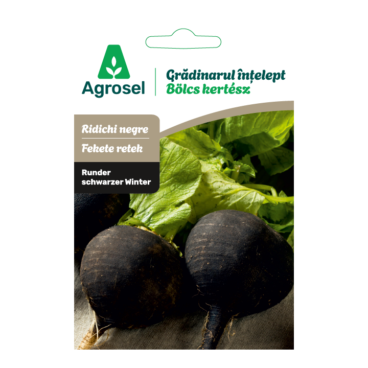 Seminte Ridichi RUNDER SCHWARZER WINTER, Agrosel - 4 g