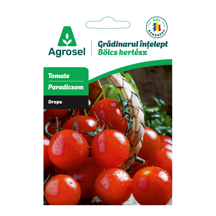 Seminte Tomate DROPS (rosu rotund), Agrosel - 0,4 g