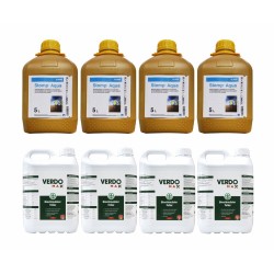 Pachet SMART-MIX 96 - Erbicid STOMP AQUA 20 Litri, BASF + Biostimulator VERDOMAX 20 Litri