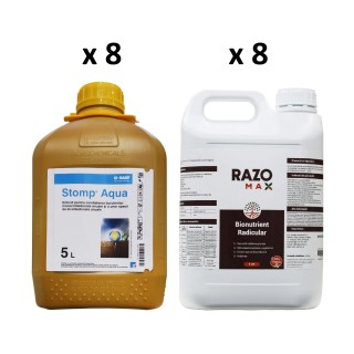 SMART-MIX 248 - STOMP AQUA, BASF (8 x 5 L) + RAZOMAX (8 x 5 L)