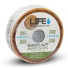 Banda de picurare LifeTape Mantzaris Q16, 6 mil, Distanta picuratori 10 cm, Debit 1,5 l/h - rola 1000 m, Solarii si camp deschis