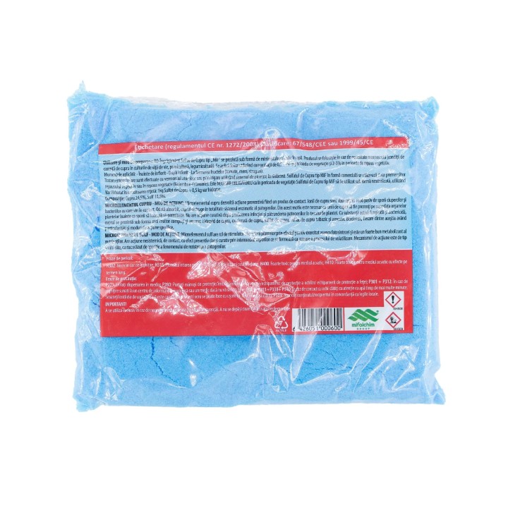 SULFAT DE CUPRU Pentahidrat MIF 1 kg Mifalchim – Piatra Vanata pentru Vita de Vie si Pomi