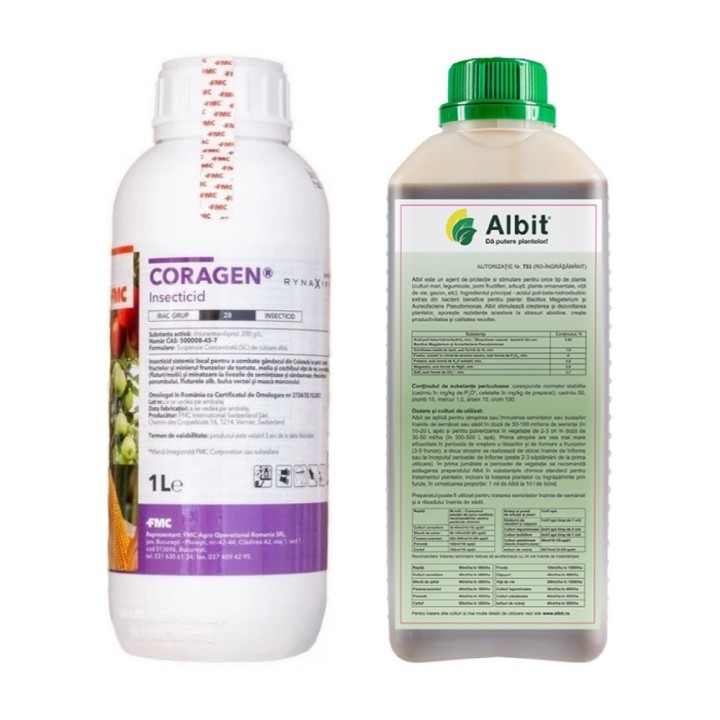 SMART-MIX 254 - Biostimulator ALBIT 1 L + Insecticid CORAGEN 1 L