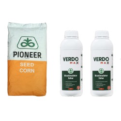 SMART-MIX 260 - Samanta Porumb PIONEER P0725, sac 80.000 boabe + 2 buc Biostimulator VERDOMAX® - 1 Litru