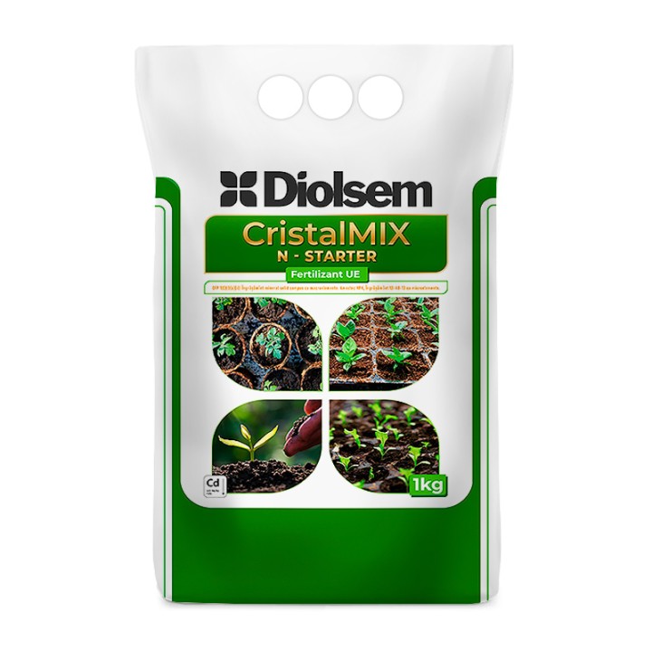Ingrasamant hidrosolubil CristalMix N-Starter - 1 kg, Diolsem