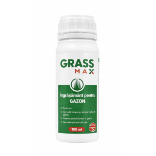 Ingrasamant lichid gazon GRASSMAX - 100 ml, foliar (300 m2)