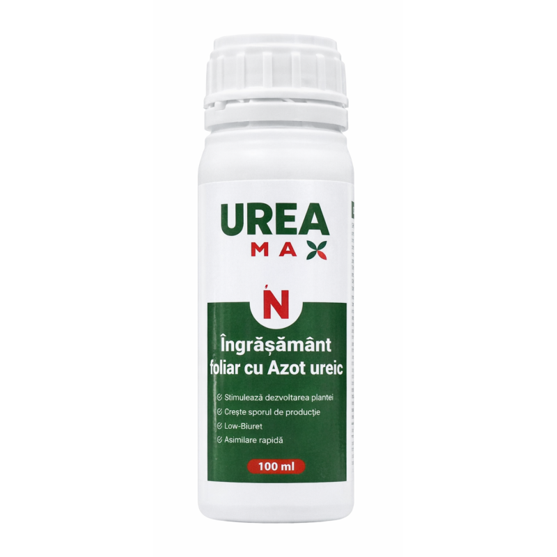 Ingrasamant foliar cu azot ureic UREAMAX - 100 ml, 10 litri apa