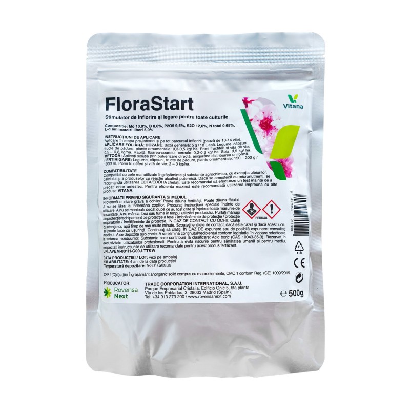 FLORASTART 500 g, Vitana,  Stimulator Inflorire si Legare fructe eficient!