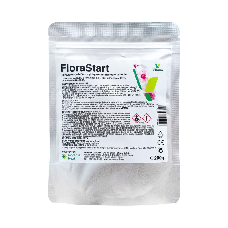 FLORASTART 200 g, Vitana,  Stimulator Inflorire si Legare fructe eficient!