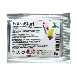 FLORASTART 5 g, Stimulator de inflorire si legare, Vitana, Molibden, Bor, Fosfor, Potasiu, Azot, Aminoacizi