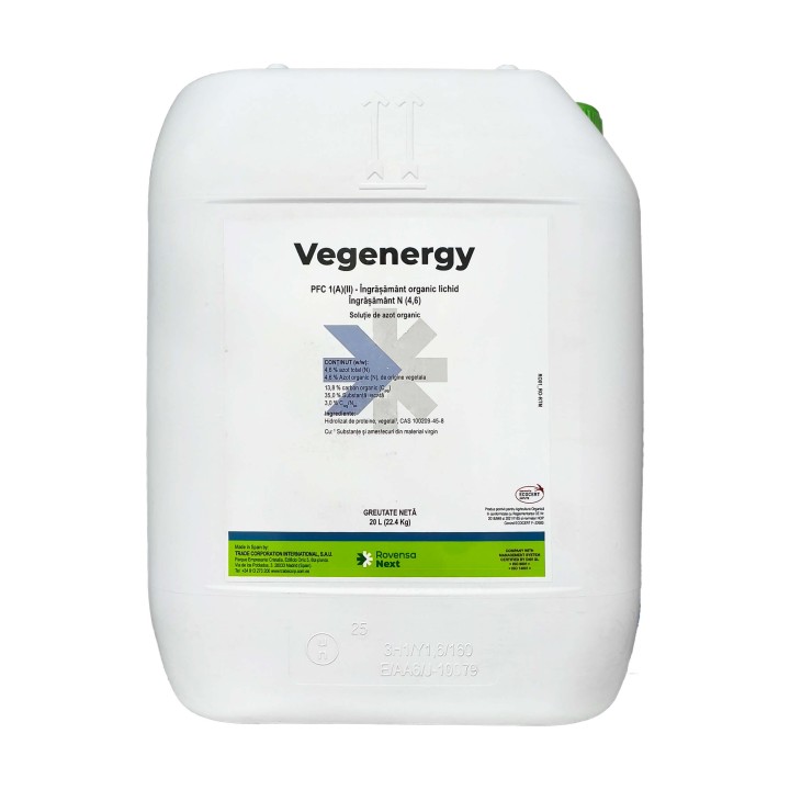 VEGENERGY® - Ingrasamant foliar, Organic, Vitana - 20 Litri