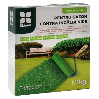 Ingrasamant granulat pentru Gazon contra Ingalbenirii (10-24-24)