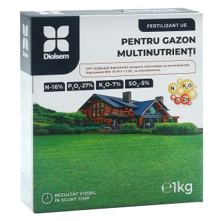 Ingrasamant granulat pentru Gazon Multinutrienti (16-27-7) - 1 kg