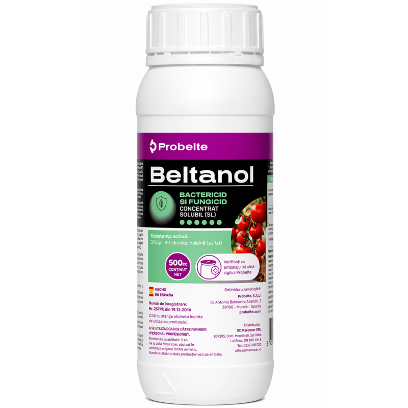 Fungicid-bactericid BELTANOL - 500 ml, Probelte, Solanacee, Curcubitacee