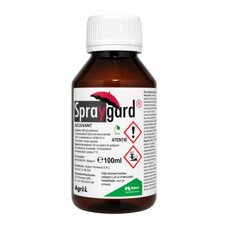 Adjuvant SPRAYGARD, Nufarm, 100 ml