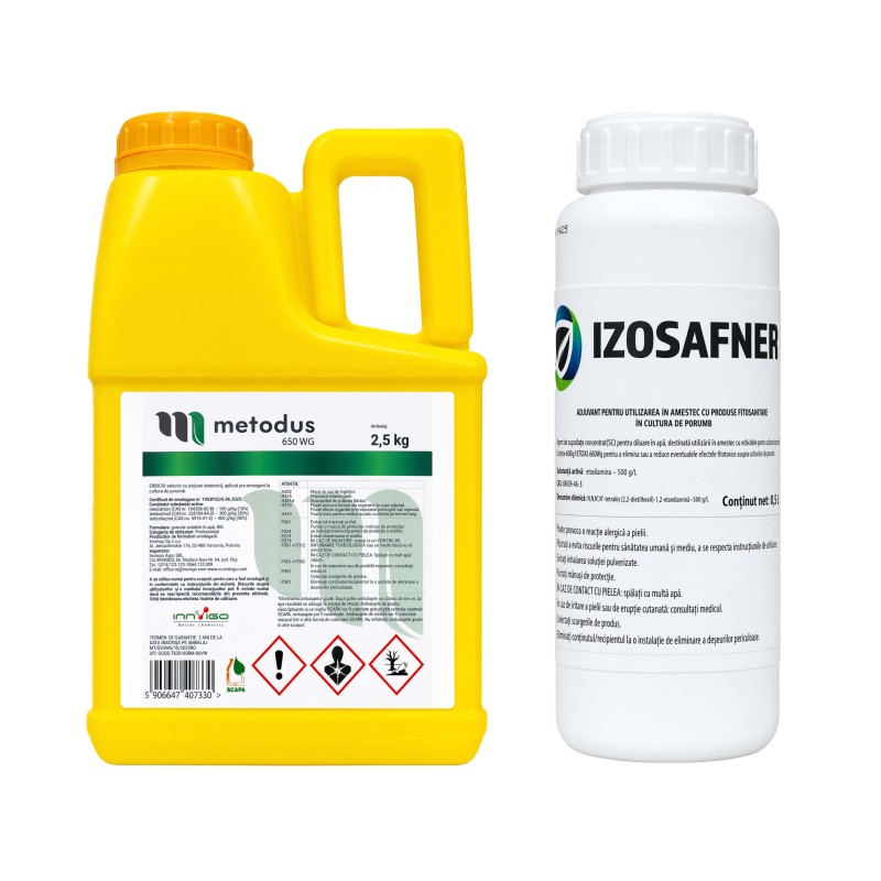 Erbicid METODUS 650 WG - 2,5 kg + Adjuvant IZOSAFNER - 500 ml