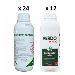 Pachet SMART-MIX 272 - Erbicid DICOPUR TOP 464 SL, Nufarm 1 L (x 24 buc) + Biostimulator VERDOMAX 1 L (x 12 buc)
