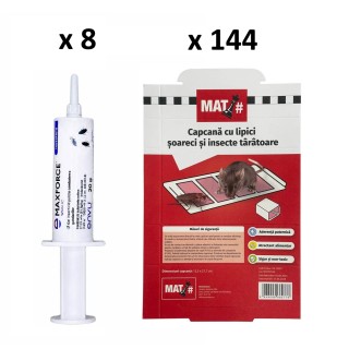 SMART-MIX 187 - 8 buc MAX FORCE GeI IC 20 g + 144 Placi adezive MAT