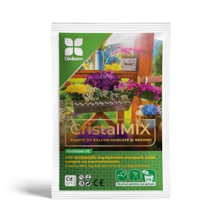 Ingrasamant hidrosolubil CristalMix Muscate si Begonii - 20 g