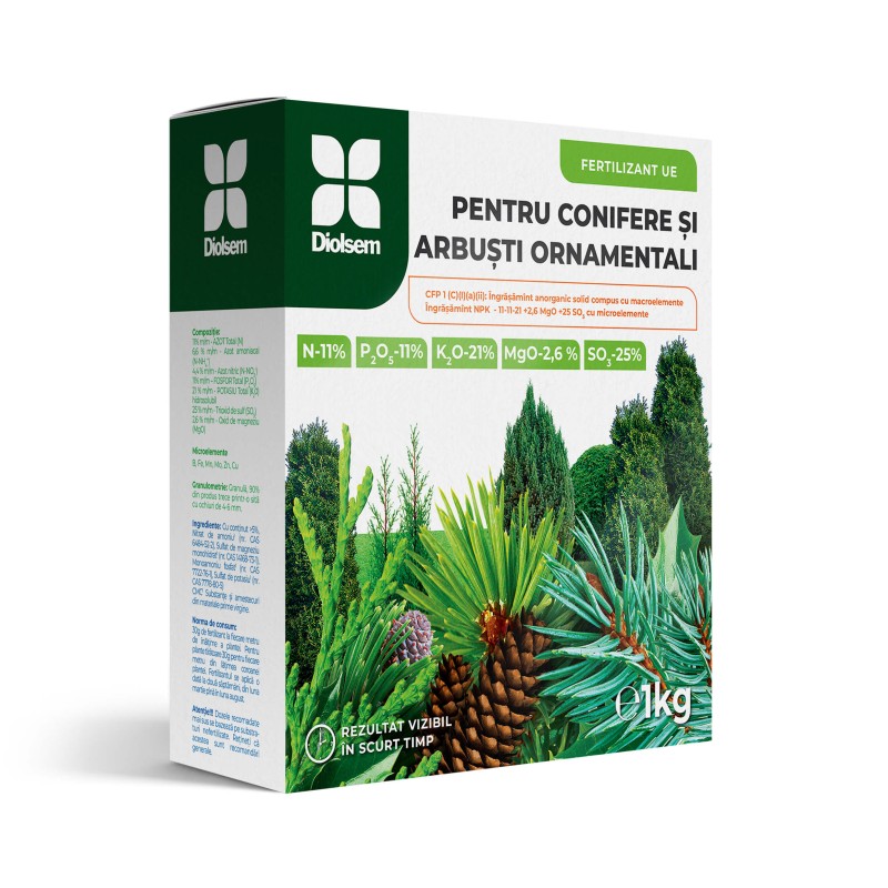 Ingrasamant granulat Conifere si Arbusti ornamentali (11-11-21) - 1 kg