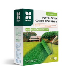 Ingrasamant granulat pentru Gazon contra Ingalbenirii (10-24-24) - 1 kg, Diolsem