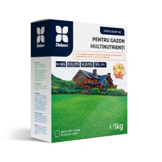 Ingrasamant granulat pentru Gazon Multinutrienti (16-27-7) - 1 kg