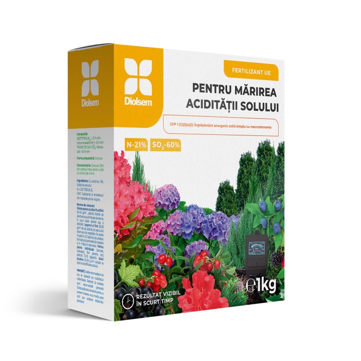 Ingrasamant granulat pentru Marirea Aciditatii Solului - 1 kg