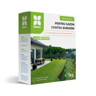 Ingrasamant granulat pentru gazon contra buruieni - 1 kg, Diolsem