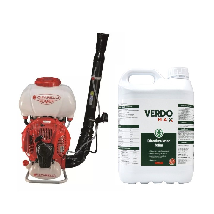 Pachet SMART-MIX 280 - Atomizor CIFARELLI M1200 + Biostimulator VERDOMAX 5 Litri