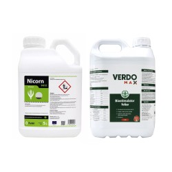 Pachet SMART-MIX 281 - Erbicid porumb NICORN 040 SC 5 Litri + Biostimulator VERDOMAX 5 Litri, Pachet 5 Ha