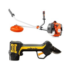 Pachet SMART-MIX 287 - Motocoasa Husqvarna 129 R + Foarfeca electrica VOLPI PV295