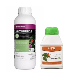 Pachet SMART-MIX 288 - Insecto-Acaricid BERMECTINE, Probelte 1 Litru + Adjuvant ecologic LIPOMAX® 250 ml