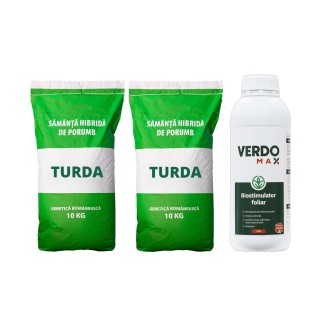 Pachet SMART-MIX 297 - Samanta porumb TURDA STAR, FAO 340 - 2 saci + VERDOMAX 1 L