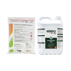 Pachet SMART-MIX 300 - Insecticid MOSPILAN 20 SG, Sumi Agro - 1 kg + Biostimulator VERDOMAX® 5 Litri