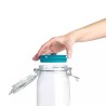 Pachet SMART-MIX 302 - Ceaun fonta VALHAL VH 6,1 Litri + Set 3 Borcane BORMIOLIO 1,5 Litri, cu Pompa si Capace vidare