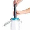 Pachet SMART-MIX 302 - Ceaun fonta VALHAL VH 6,1 Litri + Set 3 Borcane BORMIOLIO 1,5 Litri, cu Pompa si Capace vidare