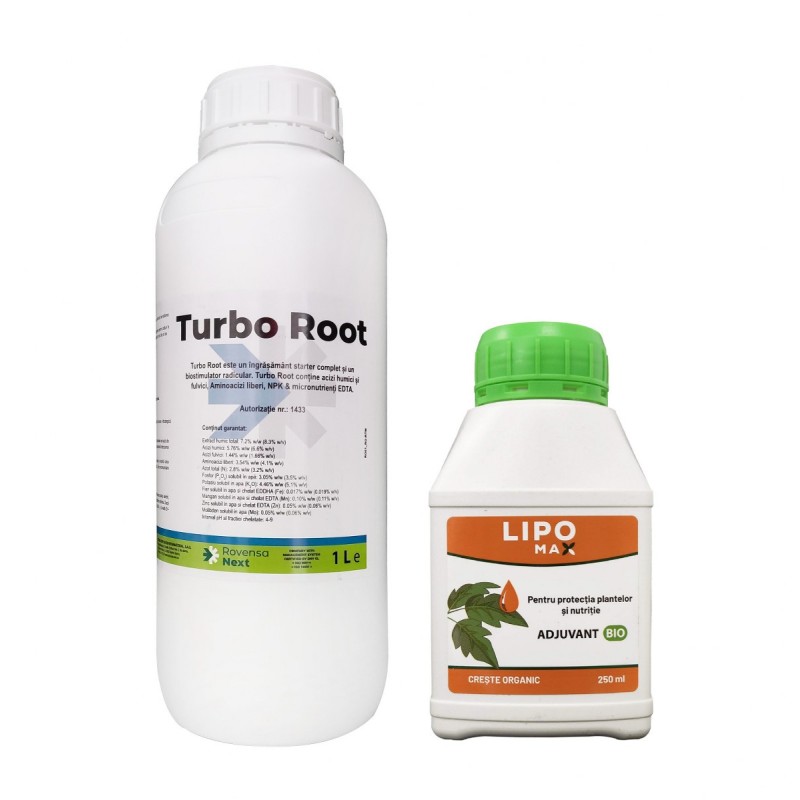 Pachet SMART-MIX 306 - TURBO ROOT, Vitana 1 Litru + LIPOMAX® 250 ml